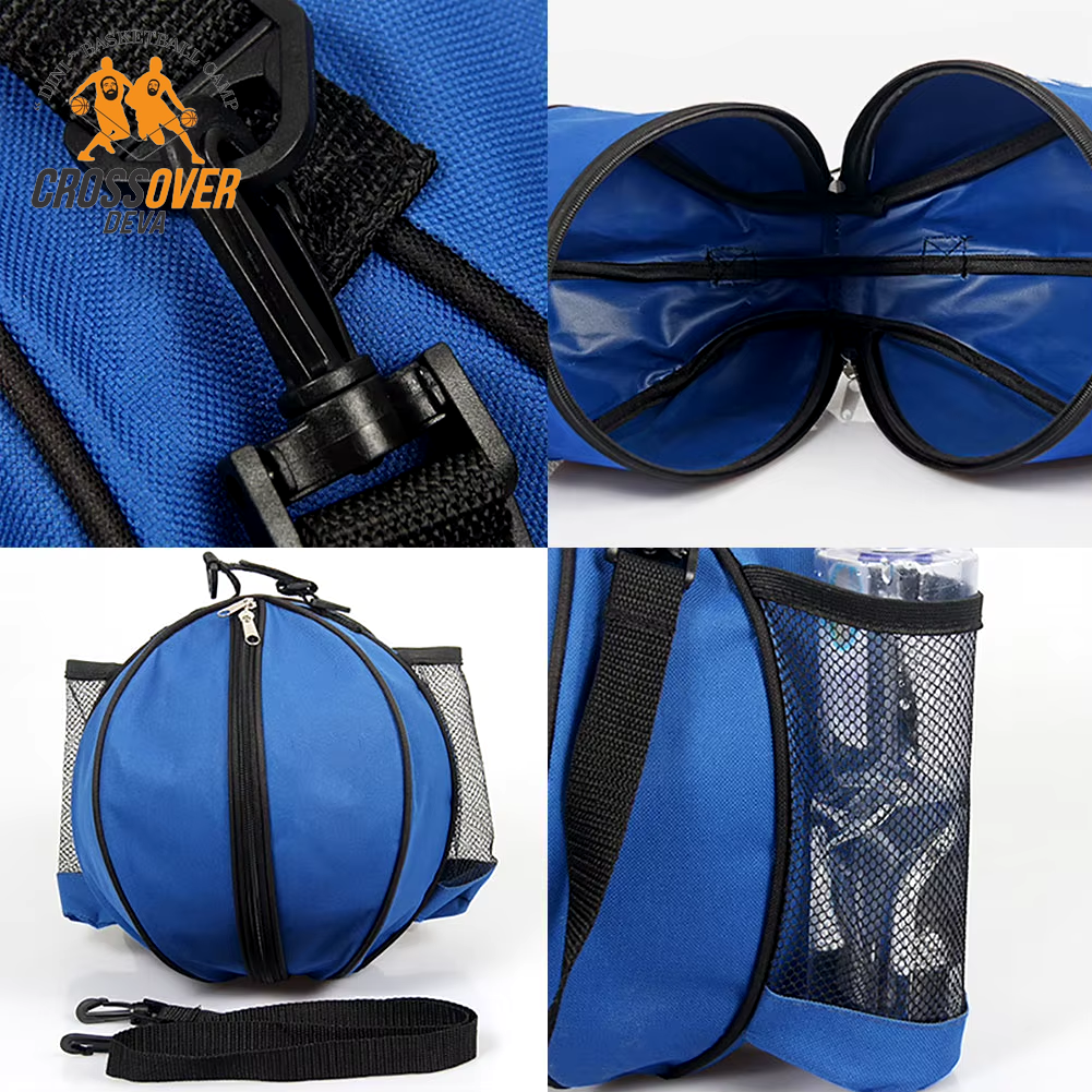 CROss Ultimate Sport Ball Shoulder Bag - Versatile Round Backpack for Basketball, Football & Volleyball