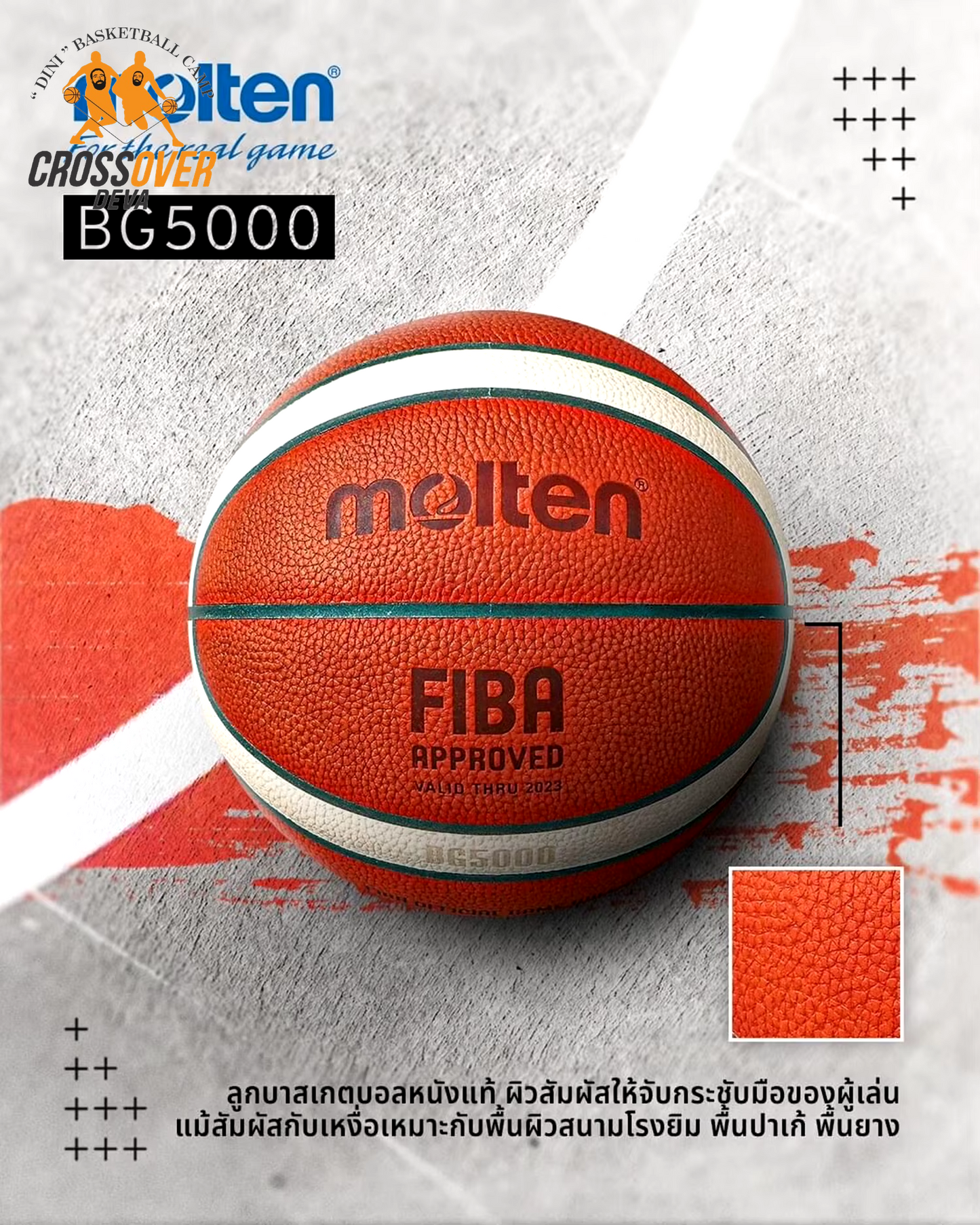 BG4500 & BG5000 Series PU Composite Basketballs - Size 7, 6, 5 - Dual Tone Design