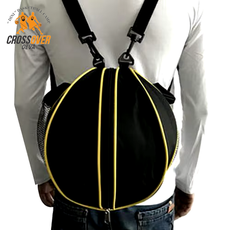 CROss Ultimate Sport Ball Shoulder Bag - Versatile Round Backpack for Basketball, Football & Volleyball