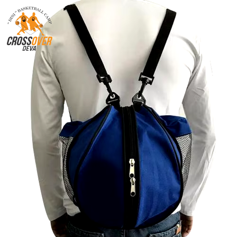 CROss Ultimate Sport Ball Shoulder Bag - Versatile Round Backpack for Basketball, Football & Volleyball