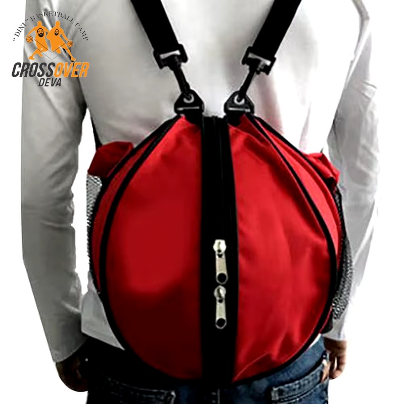 CROss Ultimate Sport Ball Shoulder Bag - Versatile Round Backpack for Basketball, Football & Volleyball