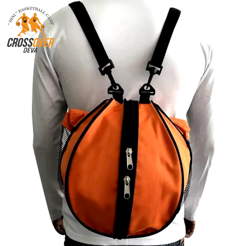 CROss Ultimate Sport Ball Shoulder Bag - Versatile Round Backpack for Basketball, Football & Volleyball